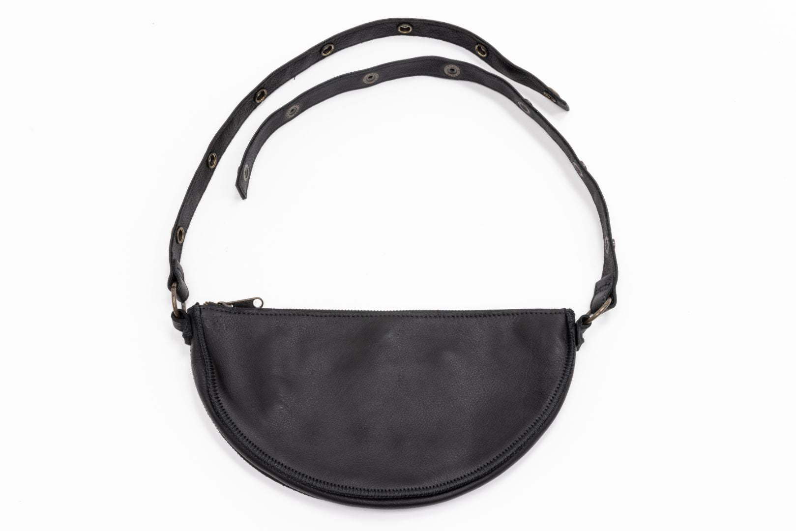 Black Leather Pouch | Large Fanny Pack | Lyons Leather Co.