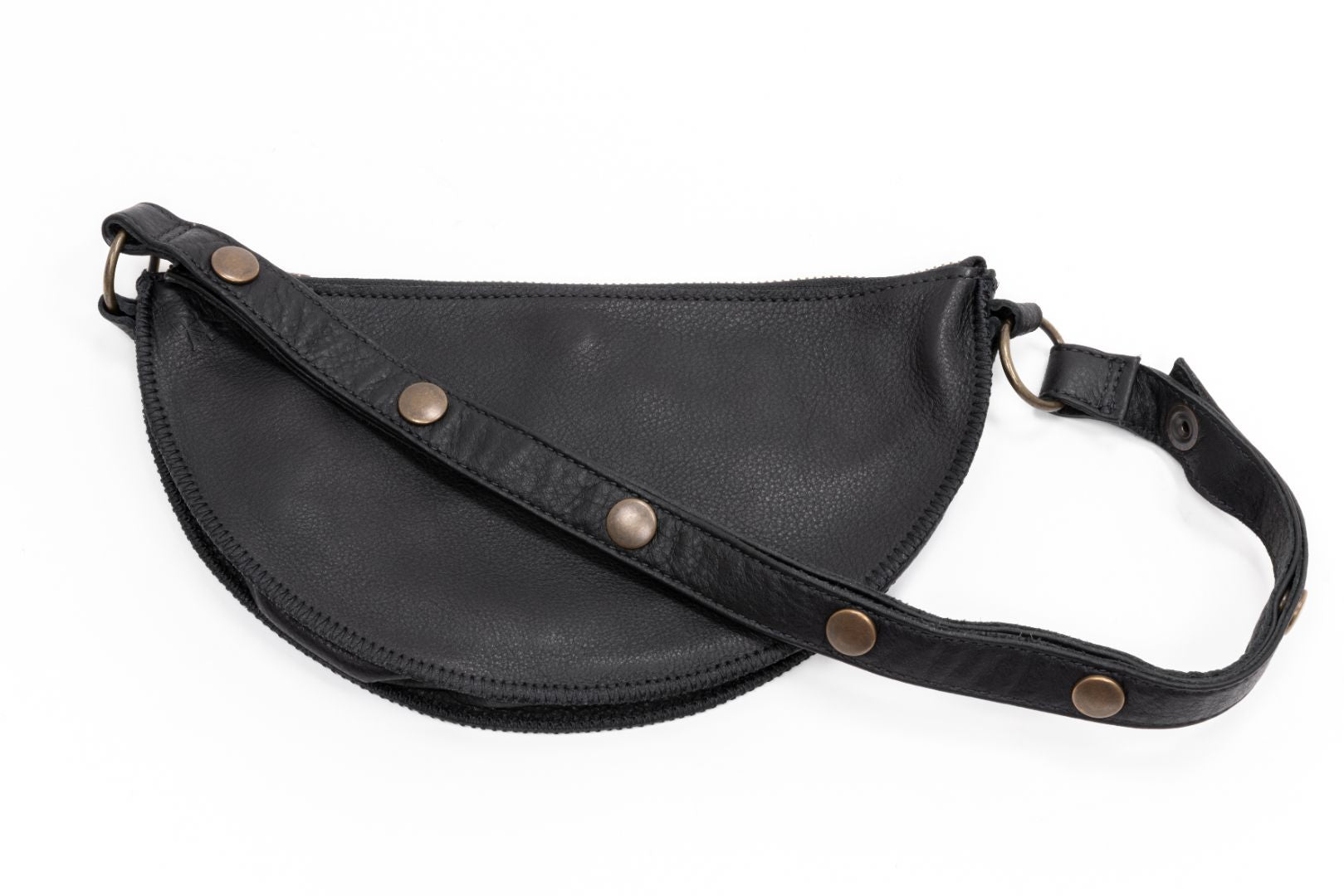 Cute black leather fanny packs hot sale